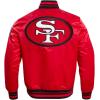 Pro Standard Mens NFL Retro Classics Satin Jacket(Red/Black)