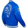 Pro Standard Mens NFL Retro Classics Satin Jacket(Royal Blue)