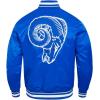 Pro Standard Mens NFL Retro Classics Satin Jacket(Royal Blue)