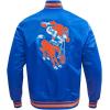 Pro Standard Mens NFL Retro Classics Satin Jacket(Royal Blue/Orange)