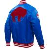 Pro Standard Mens NFL Retro Classics Satin Jacket(Royal Blue/Red)