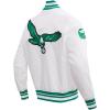 Pro Standard Mens NFL Retro Classics Satin Jacket(White/Kelly Green)