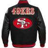 Pro Standard Mens NFL Retro Classics Varsity Jacket(Black/Red/Black)