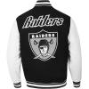 Pro Standard Mens NFL Retro Classics Varsity Jacket(Black/White)