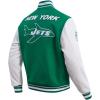 Pro Standard Mens NFL Retro Classics Varsity Jacket(Kelly Green/ White)