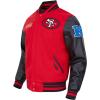 Pro Standard Mens NFL Retro Classics Varsity Jacket(Red/Black)