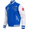 Pro Standard Mens NFL Retro Classics Varsity Jacket(Royal Blue/White)