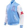 Pro Standard Mens NFL Retro Classics Varsity Jacket(University Blue/White)