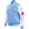 Pro Standard Mens NFL Retro Classics Varsity Jacket(University Blue/White)