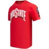 Pro Standard Mens Ohio State University Classic Chenille Short Sleeve Tee Red 3XL