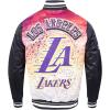 Pro Standard NBA mens Mens Nba Sublimated Satin Jacket(Black)