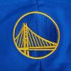 Pro Standard NBA womens Womens Nba Golden State Warriors Classic Player Brushed Back French Terry Cropped Pullover Hoodie(Royal Blue)
