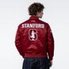 Pro Standard NCAA mens Mens College Classic Chenille Satin Jacket(Cardinal Red)
