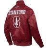 Pro Standard NCAA mens Mens College Classic Chenille Satin Jacket(Cardinal Red)