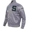 Pro Standard NCAA mens Mens College Classic Chenille Satin Jacket(Gray)