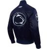 Pro Standard NCAA mens Mens College Classic Chenille Satin Jacket(Navy)