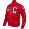 Pro Standard NCAA mens Mens College Classic Chenille Satin Jacket(Red)