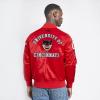 Pro Standard NCAA mens Mens College Classic Chenille Satin Jacket(Red)