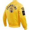 Pro Standard NCAA mens Mens College Classic Chenille Satin Jacket(Yellow)