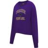 Pro Standard NCAA womens Womens College Classic Essentials Brushed Back French Terry Crewneck Sweatshirt(Purple)
