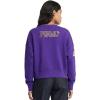 Pro Standard NCAA womens Womens College Classic Essentials Brushed Back French Terry Crewneck Sweatshirt(Purple)