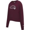 Pro Standard NCAA womens Womens College Classic Essentials Brushed Back French Terry Crewneck Sweatshirt(Wine)