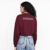 Pro Standard NCAA womens Womens College Classic Essentials Brushed Back French Terry Crewneck Sweatshirt(Wine)