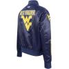 Pro Standard NCAA womens/Female Womens College Classic Essentials Ribbed Satin Jacket(Midnight Navy)