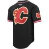 Pro Standard NHL Mens Mens NHL Mesh Button Down Top(Black/Red)