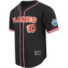 Pro Standard NHL Mens Mens NHL Mesh Button Down Top(Black/Red)