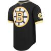 Pro Standard NHL Mens Mens NHL Mesh Button Down Top(Black/Yellow)