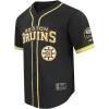 Pro Standard NHL Mens Mens NHL Mesh Button Down Top(Black/Yellow)
