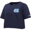 Pro Standard Women’s College Classic Chenille Short Sleeve Boxy Tee(Midnight Navy)