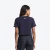 Pro Standard Women’s College Classic Chenille Short Sleeve Boxy Tee(Midnight Navy)