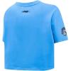 Pro Standard Women’s College Classic Chenille Short Sleeve Boxy Tee(University Blue)