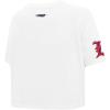 Pro Standard Women’s College Classic Chenille Short Sleeve Boxy Tee(White)