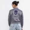 Pro Standard Womens College Classic Essentials Satin Jacket(Gray)
