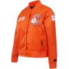 Pro Standard Womens College Classic Essentials Satin Jacket(Orange)
