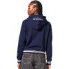Pro Standard Womens NFL Mash Up Cropped Pullover Hoodie(Midnight Navy)