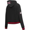 Pro Standard Womens NHL Retro Classics Brushed Back French Terry Cropped Pullover Hoodie(Black)