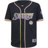 Big Boys WNBA Mesh Button Down Top(Black/Purple)