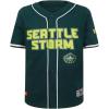 Big Boys WNBA Mesh Button Down Top(Forest Green)