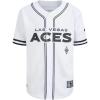 Big Boys WNBA Mesh Button Down Top(White/Black/White)