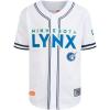 Big Boys WNBA Mesh Button Down Top(White/Midnight Navy)