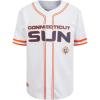 Big Boys WNBA Mesh Button Down Top(White/Orange)