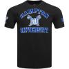 Pro Standard Mens Hampton University Classic Chenille Short Sleeve Tee Black 2XL