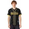 Pro Standard Mens NFL Mesh Button Down Top(Black/Yellow)