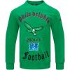 Pro Standard Mens NFL Old English Brushed Back French Terry Crewneck Sweatshirt(Kelly Green)