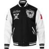 Pro Standard Mens NFL Retro Classics Varsity Jacket(Black/White)