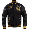 Pro Standard Mens NFL Retro Classics Varsity Jacket(Black/Yellow)
